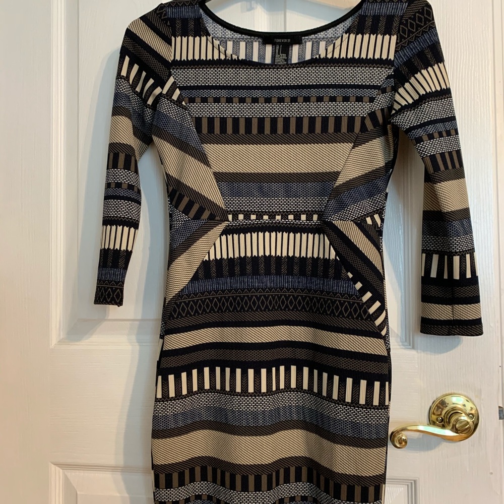 Forever 21 Print Bodycon Dress